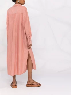 12 STOREEZ Robe-chemise à Fentes TERRACOTTA -12 STOREEZ Soldes Magasin 16840807 33611392 600