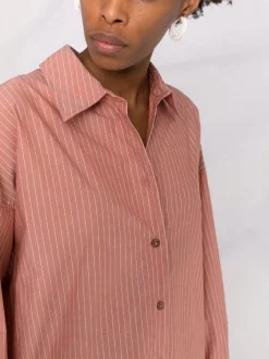 12 STOREEZ Robe-chemise à Fentes TERRACOTTA -12 STOREEZ Soldes Magasin 16840807 33611395 600