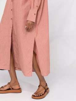 12 STOREEZ Robe-chemise à Fentes TERRACOTTA -12 STOREEZ Soldes Magasin 16840807 33611396 600