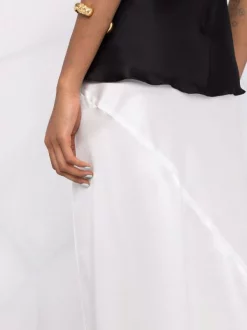 12 STOREEZ Jupe Mi-longue En Soie à Fente Femme -12 STOREEZ Soldes Magasin 16840814 33612452 600