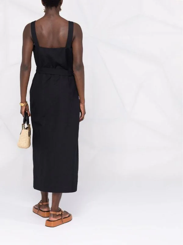 ( Positively Conscious ) 12 STOREEZ Robe Portefeuille En Lin Mélangé Femme 6 ( Positively Conscious ) 12 STOREEZ Robe Portefeuille En Lin Mélangé Femme – Image 6