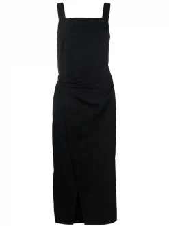 ( Positively Conscious ) 12 STOREEZ Robe Portefeuille En Lin Mélangé Femme