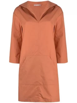 ( Positively Conscious ) 12 STOREEZ TERRACOTTA Robe Courte En Coton Biologique Femme