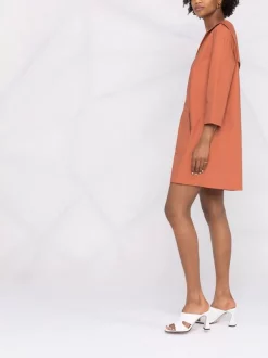 ( Positively Conscious ) 12 STOREEZ TERRACOTTA Robe Courte En Coton Biologique Femme -12 STOREEZ Soldes Magasin 16841234 33643798 600