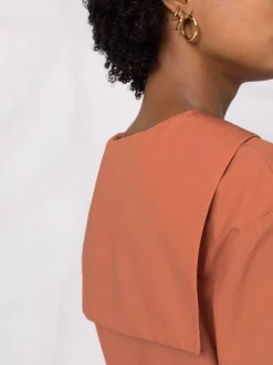 ( Positively Conscious ) 12 STOREEZ TERRACOTTA Robe Courte En Coton Biologique Femme -12 STOREEZ Soldes Magasin 16841234 33645190 600