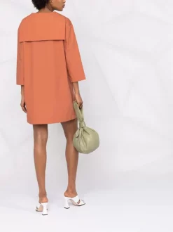 ( Positively Conscious ) 12 STOREEZ TERRACOTTA Robe Courte En Coton Biologique Femme -12 STOREEZ Soldes Magasin 16841234 33645215 600