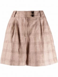 12 STOREEZ Short à Carreaux Femme