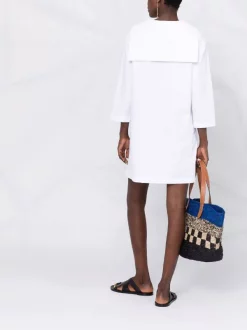 12 STOREEZ WHITE Robe En Coton Biologique à Col V Femme 11 12 STOREEZ WHITE Robe En Coton Biologique à Col V Femme -12 STOREEZ Soldes Magasin 16841236 33605265 600