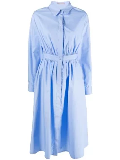 12 STOREEZ Robe-chemise En Coton Biologique LIGHT BLUE