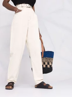 12 STOREEZ Jean à Taille Ceinturée Femme -12 STOREEZ Soldes Magasin 16841238 33605288 600