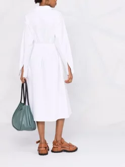 12 STOREEZ Robe-chemise Mi-longue En Coton Biologique Femme -12 STOREEZ Soldes Magasin 16841239 33603852 600