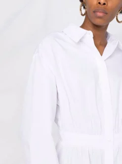 12 STOREEZ Robe-chemise Mi-longue En Coton Biologique Femme -12 STOREEZ Soldes Magasin 16841239 33604389 600