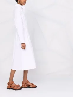 12 STOREEZ Robe-chemise Mi-longue En Coton Biologique Femme -12 STOREEZ Soldes Magasin 16841239 33605034 600