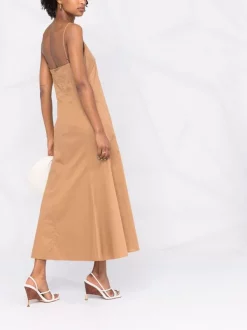 12 STOREEZ BROWN Robe à Bretelles Fines Femme -12 STOREEZ Soldes Magasin 16841243 33603906 600