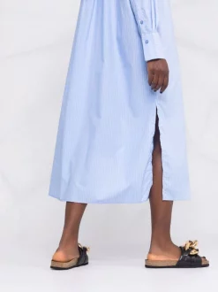 12 STOREEZ Robe-chemise Longue LIGHT BLUE -12 STOREEZ Soldes Magasin 16841246 33603956 600