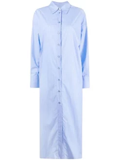 12 STOREEZ Robe-chemise Longue LIGHT BLUE