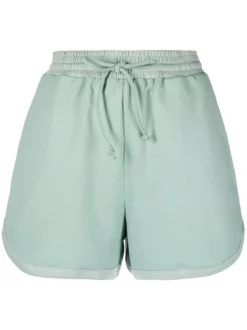 12 STOREEZ PALE GREEN Short à Taille Haute Femme
