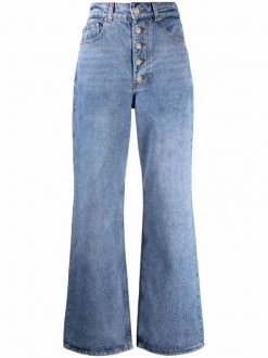12 STOREEZ LIGHT BLUE Jean à Taille Haute Femme