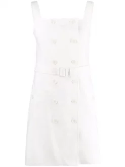 12 STOREEZ Robe Courte à Taille Ceinturée Femme