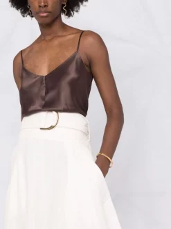 12 STOREEZ Caraco à Col V BROWN -12 STOREEZ Soldes Magasin 16841372 33645849 600