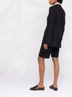 ( Positively Conscious ) 12 STOREEZ Blazer à Design Sans Col BLACK -12 STOREEZ Soldes Magasin 16841588 33643863 600