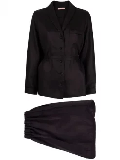 ( Positively Conscious ) 12 STOREEZ Ensemble Chemise-short En Lin BLACK