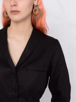 ( Positively Conscious ) 12 STOREEZ Ensemble Chemise-short En Lin BLACK -12 STOREEZ Soldes Magasin 16841590 33639958 600