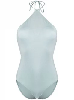 12 STOREEZ GREY GREEN Maillot De Bain à Dos-nu Femme