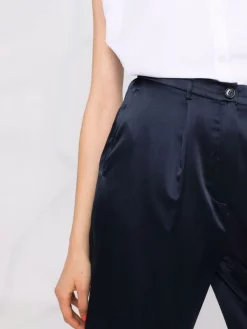 12 STOREEZ Pantalon Ample En Soie Femme -12 STOREEZ Soldes Magasin 16842087 33641078 600