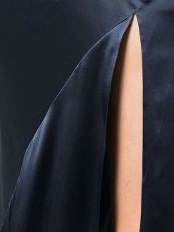 12 STOREEZ NAVY BLUE Jupe Mi-longue à Fente Femme -12 STOREEZ Soldes Magasin 16913890 33942918 600