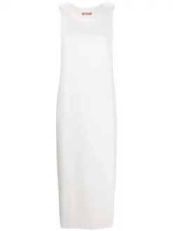 12 STOREEZ IVORY Robe Mi-longue Boutonnée Femme