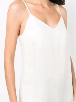 ( Positively Conscious ) 12 STOREEZ Robe-nuisette En Lin WHITE -12 STOREEZ Soldes Magasin 16913955 34015436 600