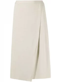 12 STOREEZ PISTACHIO Jupe Portefeuille Ă Taille Haute Femme