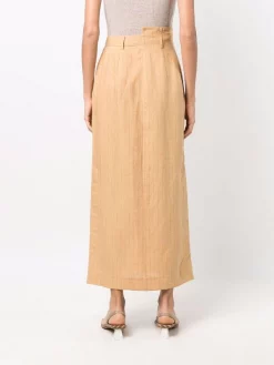 ( Positively Conscious ) 12 STOREEZ Jupe En Lin à Taille Haute Femme -12 STOREEZ Soldes Magasin 16913957 34065561 600