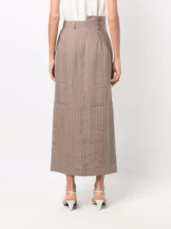 ( Positively Conscious ) 12 STOREEZ Jupe En Lin à Taille Haute Femme -12 STOREEZ Soldes Magasin 16913958 34017931 600