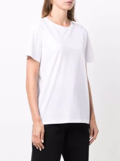 12 STOREEZ WHITE T-shirt à Col Rond Femme -12 STOREEZ Soldes Magasin 16962407 34201395 600