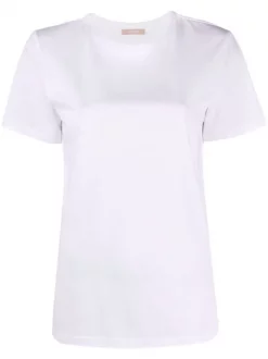12 STOREEZ WHITE T-shirt Ă Col Rond Femme
