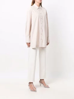 12 STOREEZ Chemise à Coupe Oversize GREY BEIGE -12 STOREEZ Soldes Magasin 16962409 34200867 600