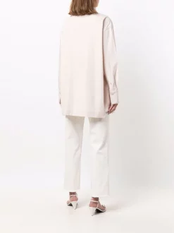 12 STOREEZ Chemise à Coupe Oversize GREY BEIGE -12 STOREEZ Soldes Magasin 16962409 34202832 600