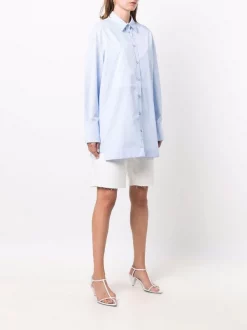 12 STOREEZ LIGHT BLUE Débardeur Crop En Coton Femme -12 STOREEZ Soldes Magasin 16962411 34664035 600