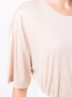 ( Positively Conscious ) 12 STOREEZ BEIGE T-shirt à Coupe Oversize Femme -12 STOREEZ Soldes Magasin 16962412 34200307 600