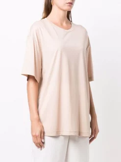 ( Positively Conscious ) 12 STOREEZ BEIGE T-shirt à Coupe Oversize Femme -12 STOREEZ Soldes Magasin 16962412 34202387 600