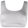 12 STOREEZ LIGHT GREY Haut Crop Sans Manches Femme