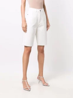 12 STOREEZ Short En Jean à Bords Francs IVORY -12 STOREEZ Soldes Magasin 16962420 34216196 600