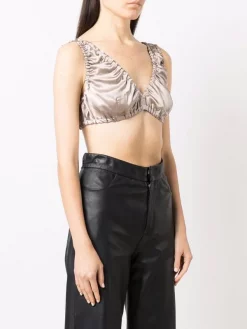 12 STOREEZ COFFEE Haut En Soie à Fronces Femme -12 STOREEZ Soldes Magasin 16962421 34208247 600