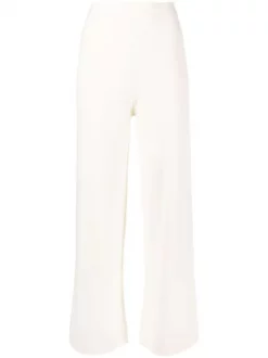 12 STOREEZ Pantalon Ample En Maille IVORY