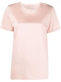 12 STOREEZ BLUSH BEIGE T-shirt à Col Rond Femme