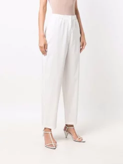 12 STOREEZ Pantalon à Taille élastiquée WHITE -12 STOREEZ Soldes Magasin 16963183 34185461 600