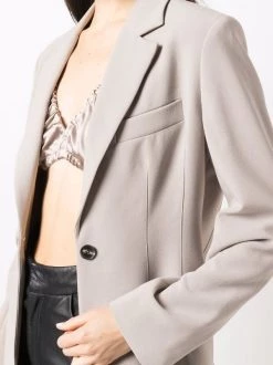 12 STOREEZ GREY BEIGE Blazer Cintré à Simple Boutonnage Femme -12 STOREEZ Soldes Magasin 16963185 34208150 600