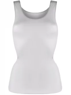 12 STOREEZ Débardeur à Design Sans Coutures LIGHT GREY